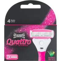 Wilkinson Sword Quattro for Women Aloe & Vit. E náhradní břity 3 ks