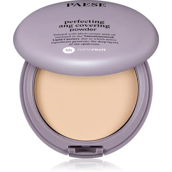 Paese Nanorevit matující pudr pro citlivou pleť odstín 04 Warm Beige 9 g