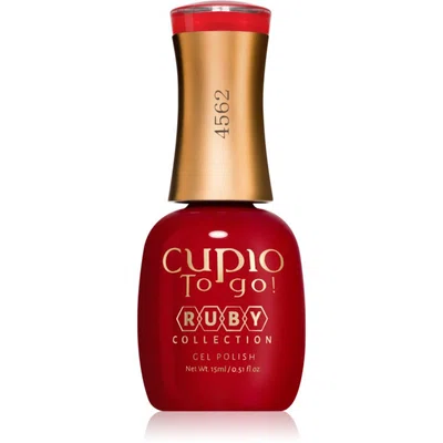 Cupio To Go! Ruby gelový lak na nehty s použitím UV/LED lampy odstín Hot Red 15 ml