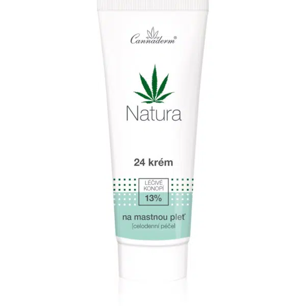 Cannaderm Natura Krém pro mastnou pleť denní a noční krém pro mastnou pleť 75 g