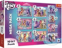 Puzzle My Little Pony: Zářiví poníci (Mega pack 10v1) - puzzle z kategorie 15 - 60 dílků