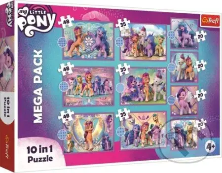 Puzzle My Little Pony: Zářiví poníci (Mega pack 10v1) - puzzle z kategorie 15 - 60 dílků
