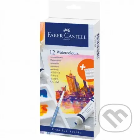 Akvarelové farby v tube set 12 farebné