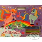 Omalovánky - Jednorožci s pastelkami - kniha z kategorie Omalovánky