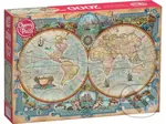 Mapa sveta,Mapa sveta - puzzle z kategorie Umelecké