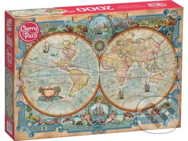 Mapa sveta,Mapa sveta - puzzle z kategorie Zvieratá