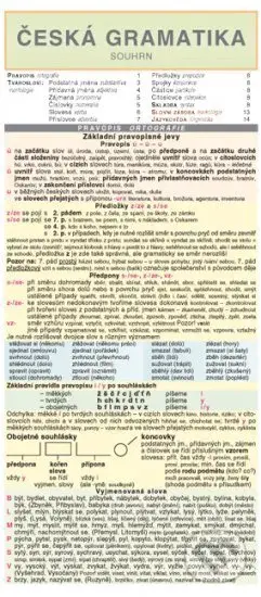 Česká gramatika – souhrn - kniha z kategorie Střední školy
