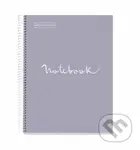 Emoticons A4 poznámkový blok 90 g - šedý