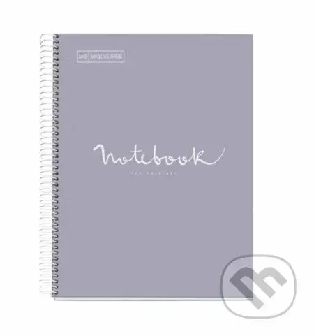 Emoticons A4 poznámkový blok 90 g - šedý