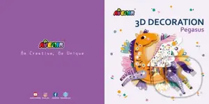 3D dekorace - velká Pegasus - puzzle z kategorie 3D puzzle