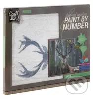 Diamantové malování + malování podle čísel: Jelen