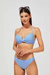 Marisse Striped Bikini Bottom L-Sm-3401 D.Blue