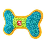 Pískacia hračka pre psa kosť modrá