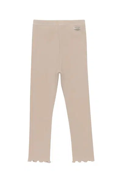 Kojenecké legíny Donsje Joline Leggings béžová barva, 4080000