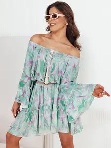 Španielske dámske šaty FIONUALA Farba zelená DSTREET