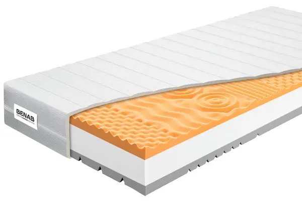Matrac Benab Zero Medium 16 H3 / H4 90 x 195 cm Penový matrac 16 cm sendvičový zónová ortopedické