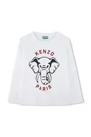 Dětské bavlněné tričko s dlouhým rukávem Kenzo Kids
