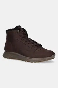 Nubukové boty Ecco Exostride Mid Warm