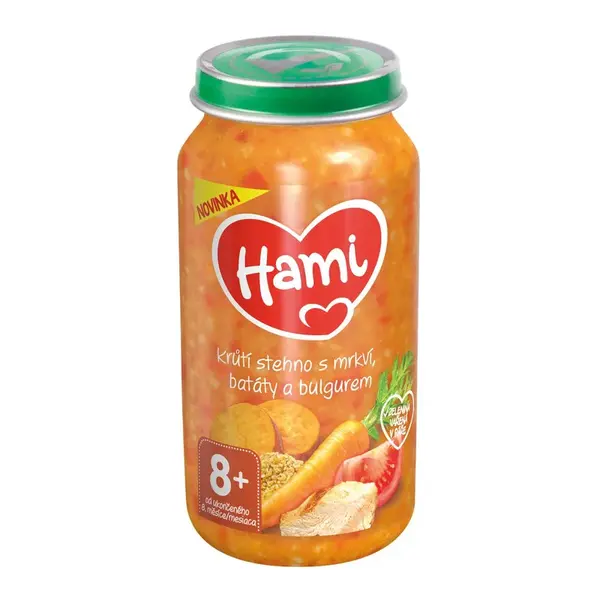 Hami Krůtí stehno s mrkví, batáty a bulgurem 8m+ 250 g