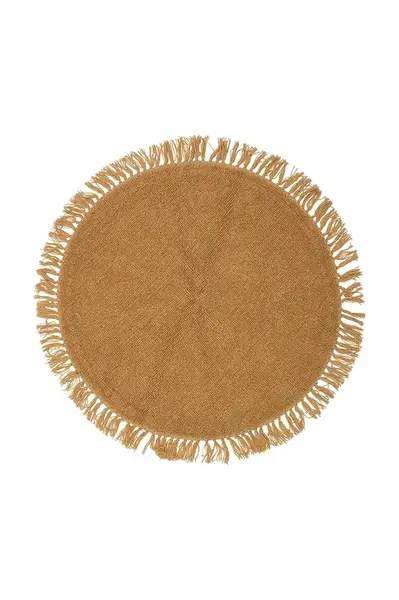 Vlněný koberec Bloomingville Lenea 110 cm hnědá barva