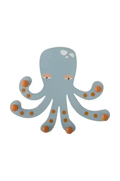 Nástěnný věšák Bloomingville Oswall 30 x 26 x 6 cm modrá barva