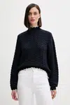 Svetr Pepe Jeans dámský, tmavomodrá barva, s pologolfem, PL7000016