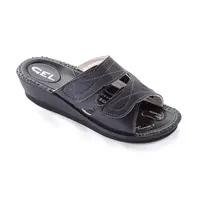 Dámské anatomické pantofle pro vbočený palec černé vel. 41