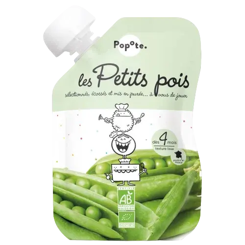 POPOTE kapsička BIO hrášok 120 g