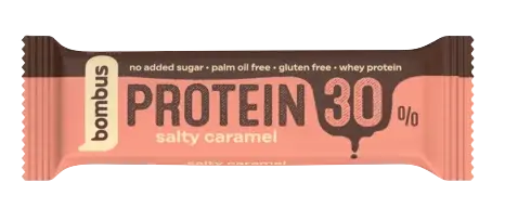 BOMBUS Proteínová tyčinka 30% slaný karamel 50 g
