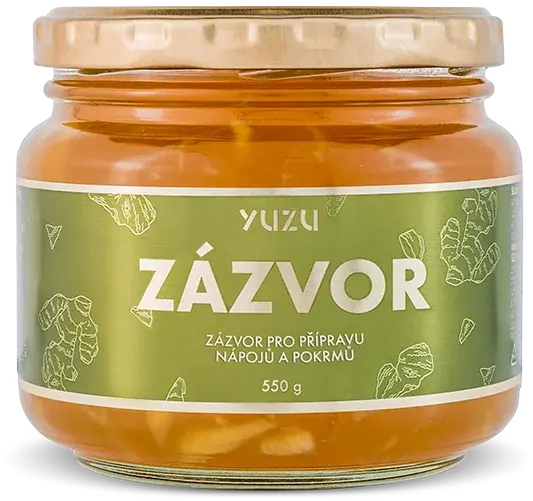 YUZU Nápojový koncentrát s kousky zázvoru 550 g