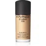 MAC Cosmetics Mini Studio Fix Fluid SPF 15 24HR Matte Foundation + Oil Control zmatňujúci make-up SPF 15 odtieň NC17 15 ml
