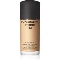 MAC Cosmetics Mini Studio Fix Fluid SPF 15 24HR Matte Foundation + Oil Control zmatňujúci make-up SPF 15 odtieň NC17 15 ml