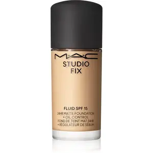 MAC Cosmetics Mini Studio Fix Fluid SPF 15 24HR Matte Foundation + Oil Control zmatňujúci make-up SPF 15 odtieň NC17 15 ml