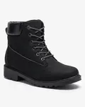 Resti Women's insulated trapper boots in black Fanhet- Footwear