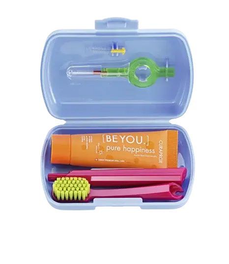 CURAPROX Cestovný Set modrý 6 ks