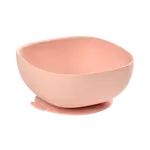 BEABA Miska silikónová s prísavkou Pink