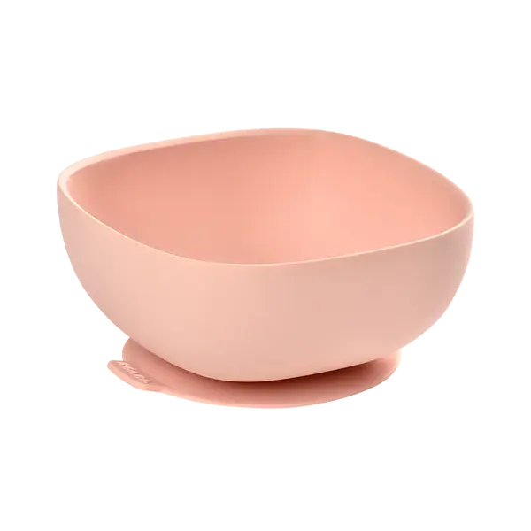 BEABA Miska silikónová s prísavkou Pink