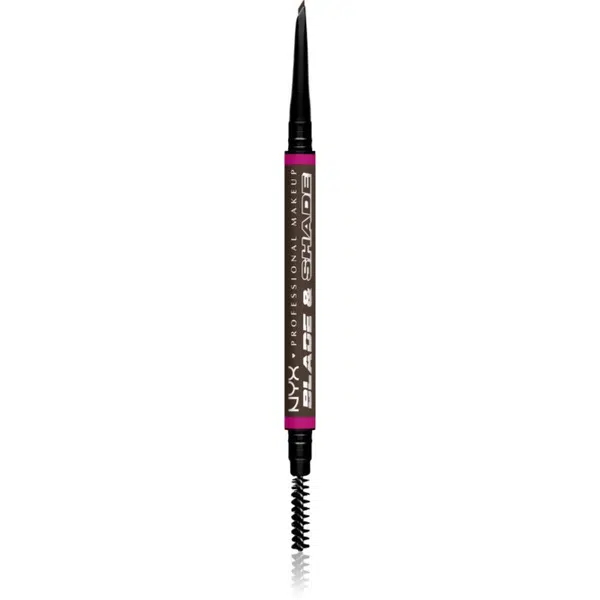 NYX Professional Makeup Blade & Shade ceruzka na obočie s kefkou odtieň Espresso 0.06 g