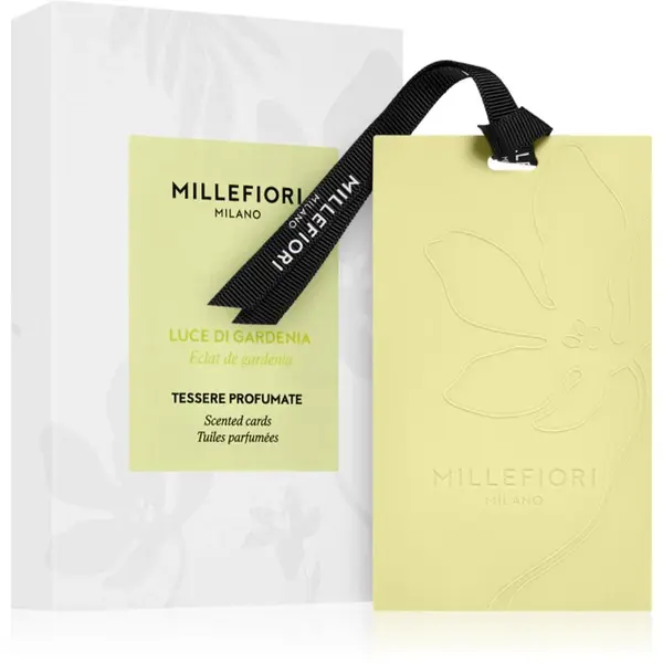Millefiori Milano Laundry Luce Di Gardenia vonná karta 3 ks