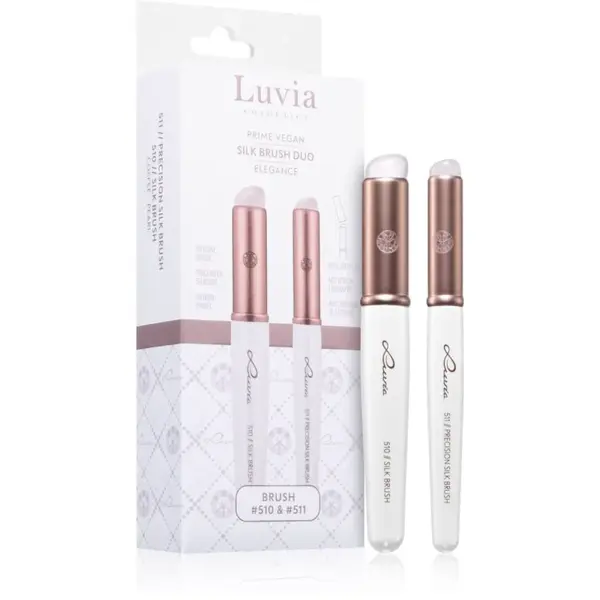 Luvia Cosmetics Silk Brush Duo Elegance sada štetcov na očné tiene