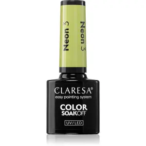 Claresa SoakOff UV/LED Color Neon gélový lak na nechty odtieň 3 5 g