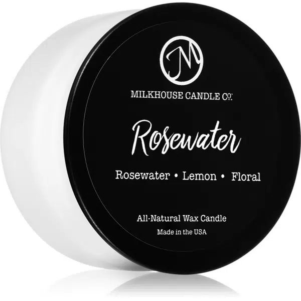 Milkhouse Candle Co. Creamery Rosewater vonná sviečka 42 g