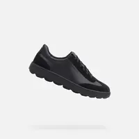 Men's Black Geox Spherica Ecub-1 Sneakers - Mens