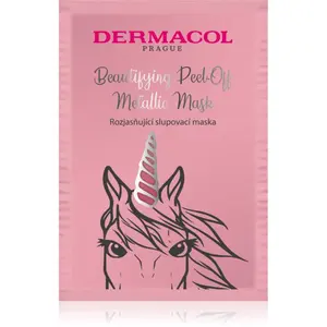 Dermacol Beautifying Peel-Off Metallic Mask zlupovacia maska pre rozjasnenie pleti 15 ml