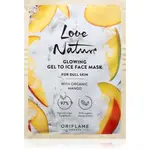 Oriflame Love Nature Gel To Ice Organic Mango rozjasňujúca pleťová maska 10 ml