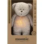 Moonie Bear 2.0 Organic Grey uspávačik s melódiou 1 ks