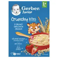 GERBER Junior Nemliečna kaša jahodová s chrumkavými kúskami 200 g