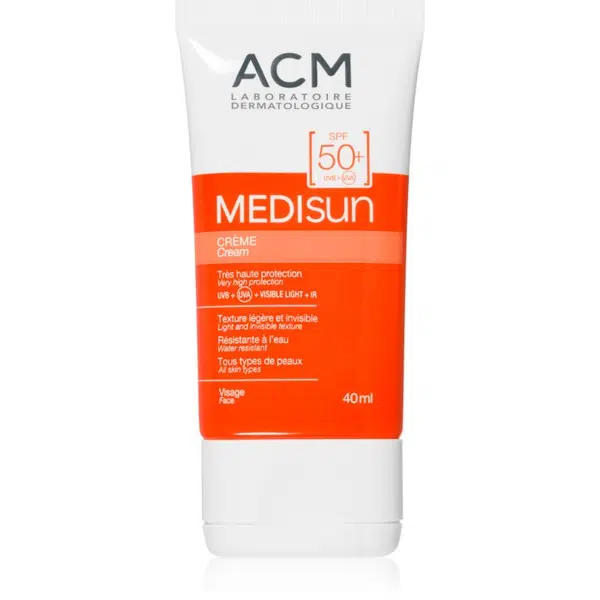 ACM Medisun vodeodolný opaľovací krém na tvár SPF 50+ 40 ml