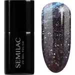 Semilac UV Hybrid Galaxy Flash gélový lak na nechty s použitím UV/LED lampy odtieň 828 Grey Holo 7 ml