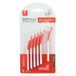 SOFTdent Butterfly mezizubní kartáček zahnutý S 6 ks